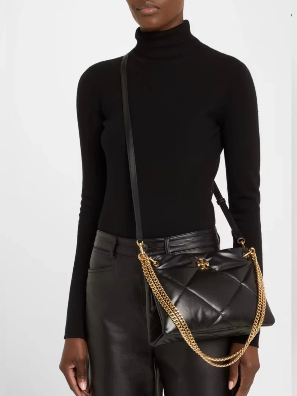 *NWT*Tory Burch Small Kira Diamond Quilted Leather Shoulder Bag